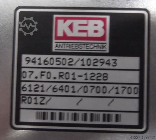 Frequenzumrichter 0,75 kW KEB 07.F0.R01-1228