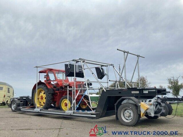 Low loader trailer Gloria Spezial Tiefbett für TV & Film + MB Arcos 2143