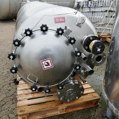 2500 liter V4A stainless steel pressure vessel with propeller  9716