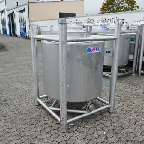 1000 liter pharmaceutical container made of V4A BSI Biemont Soneco Industries 9700