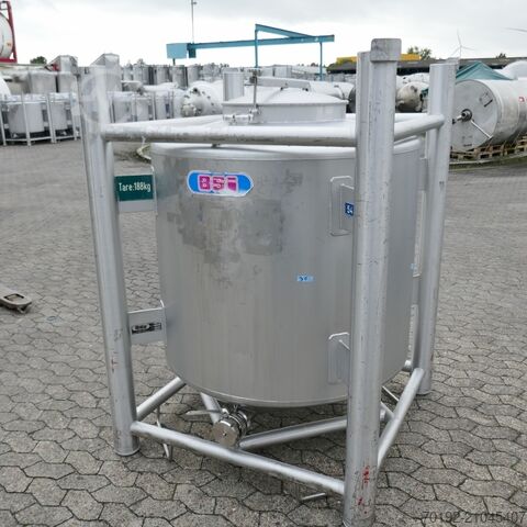 1000 liter pharmaceutical container made of V4A BSI Biemont Soneco Industries 9700