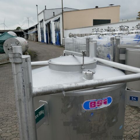 1000 liter pharmaceutical container made of V4A BSI Biemont Soneco Industries 9700