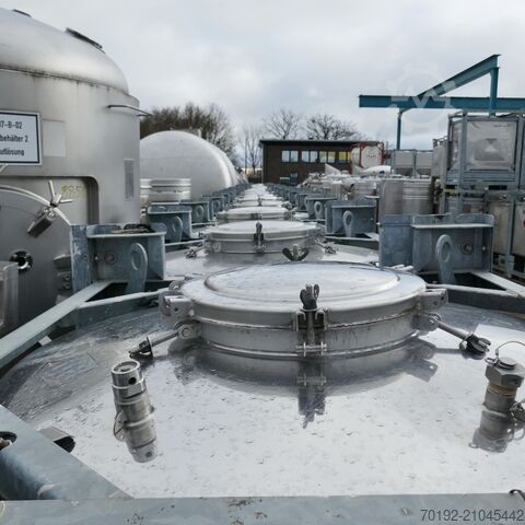 1000 liter IBC round container made of V2A stainless steel UCON K0105