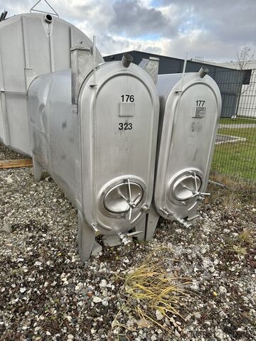 2500 Liter ovaler Lagerbehälter aus V2A H. BAUER Maschinen- und Apparatebau 9669