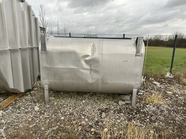 2500 Liter ovaler Lagerbehälter aus V2A H. BAUER Maschinen- und Apparatebau 9669