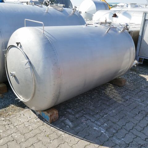 2500 liter tank made of V2A stainless steel  9666
