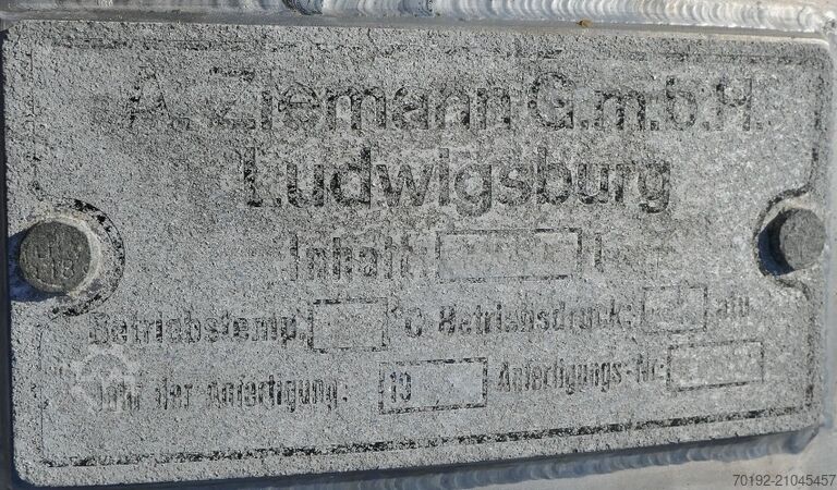 2500 liter tank made of V2A stainless steel  9666