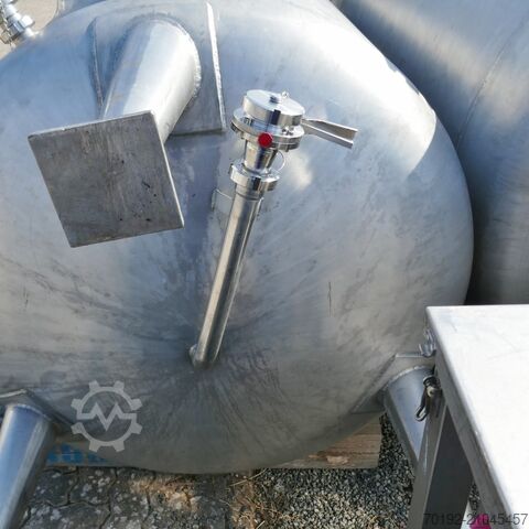 2500 liter tank made of V2A stainless steel  9666