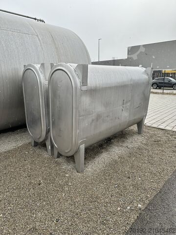 2500 liter oval storage tank made of V2A stainless steel  9660