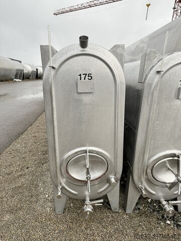 2500 liter oval storage tank made of V2A stainless steel  9660