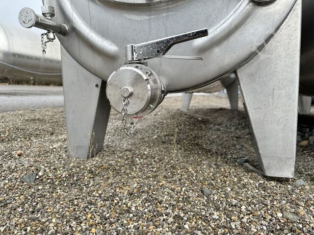 2500 liter oval storage tank made of V2A stainless steel  9660