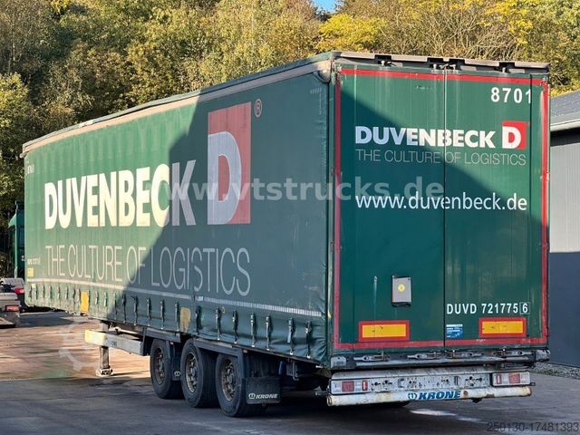 Open semitrailer with tarp KRONE SD Pritsche + Plane Edscha-Verdeck