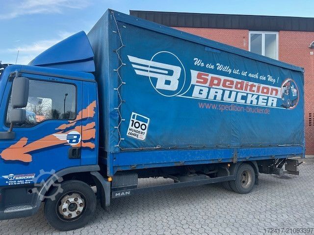 Transporter mit Pritsche & Plane MAN TGL 8.210BL 7.150 8.180 8.150 AC TÜV 11.2026 AHK