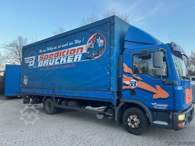 Transporter mit Pritsche & Plane MAN TGL 8.210BL 7.150 8.180 8.150 AC TÜV 11.2026 AHK