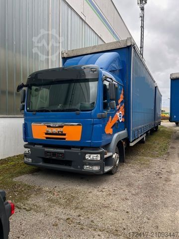 Transporter mit Pritsche & Plane MAN TGL 8.220 BL + 1 Achs ANhänge Eur o 5 wie 8.180