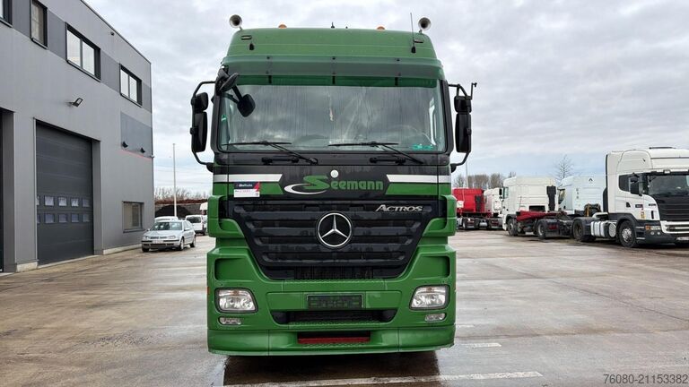 Plattformanhänger Mercedes-Benz actros 1844 (EPS / GRUE MKG 175 / CRANE MKG 175...