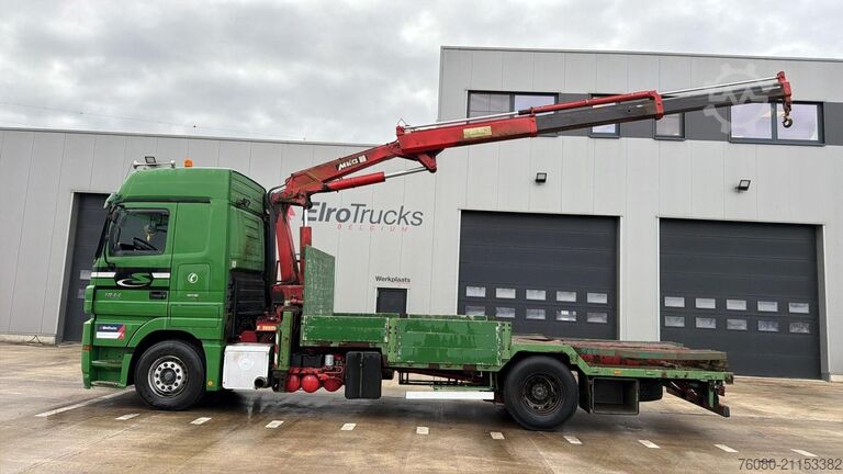 Plattformanhänger Mercedes-Benz actros 1844 (EPS / GRUE MKG 175 / CRANE MKG 175...