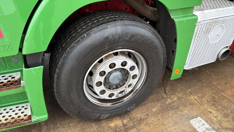 Plattformanhänger Mercedes-Benz actros 1844 (EPS / GRUE MKG 175 / CRANE MKG 175...