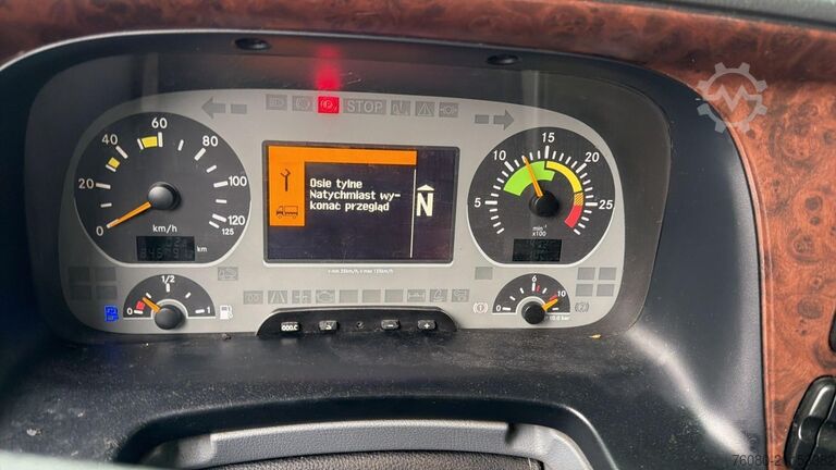 Plattformanhänger Mercedes-Benz actros 1844 (EPS / GRUE MKG 175 / CRANE MKG 175...