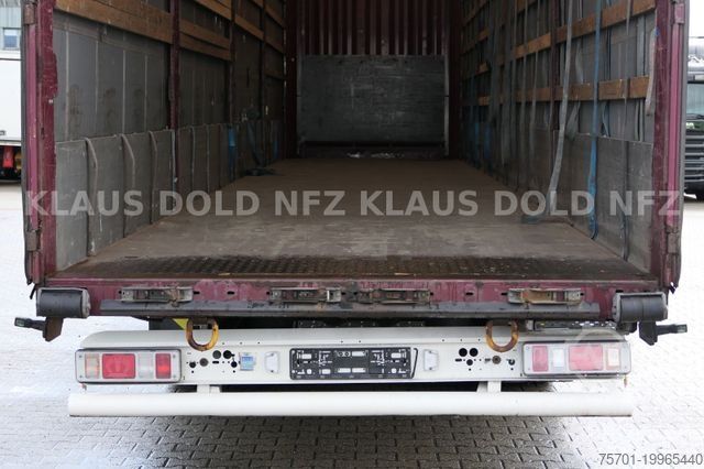 Open semitrailer with tarp KRONE Pritsche Plane XL MegaLiner BWP Edscha Bordwände