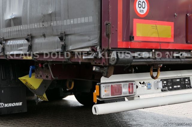 Open semitrailer with tarp KRONE Pritsche Plane XL MegaLiner BWP Edscha Bordwände