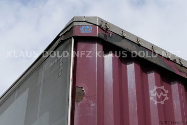 Open semitrailer with tarp KRONE Pritsche Plane XL MegaLiner BWP Edscha Bordwände