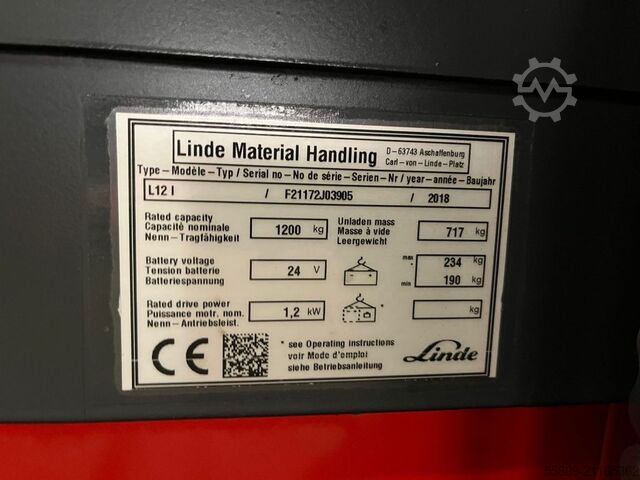 Hochhubwagen Linde L12 // 3166h Betriebsstunden