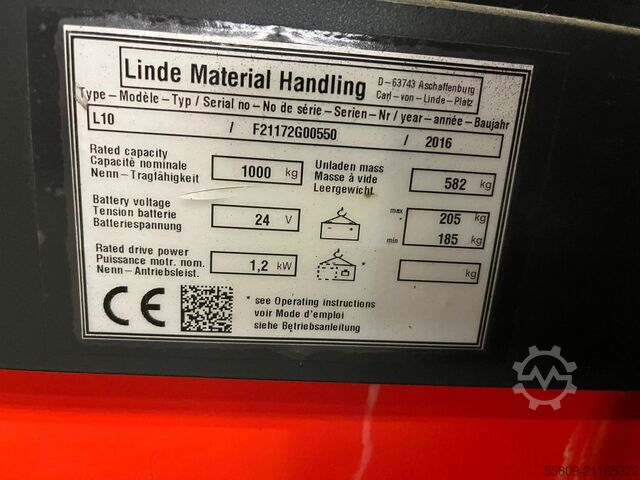 Hochhubwagen Linde L10 //