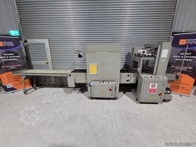 Folieneinschweißgerät mit Schrumpftunnel Wraps (UK) Ltd AI60-351 Sealer & M60-35TR Heat Tunnel