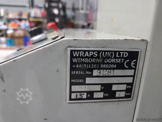 Folieneinschweißgerät mit Schrumpftunnel Wraps (UK) Ltd AI60-351 Sealer & M60-35TR Heat Tunnel