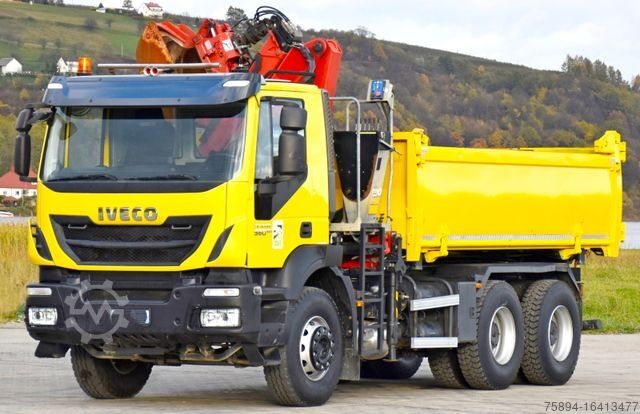 Kipper LKW IVECO TRAKKER 360 * Kipper 4,90m* KRAN/FUNK*6x4