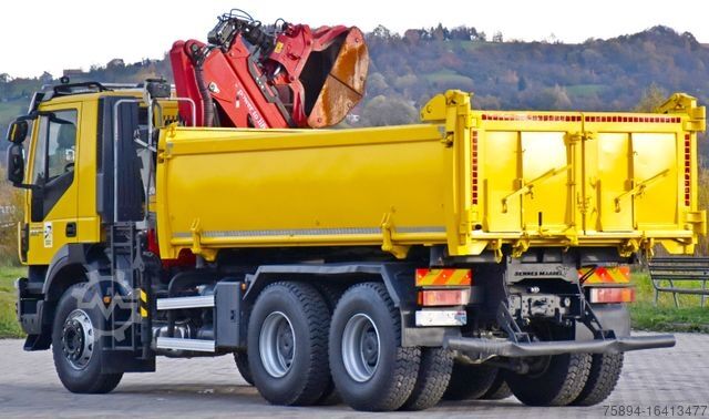 Kipper LKW IVECO TRAKKER 360 * Kipper 4,90m* KRAN/FUNK*6x4