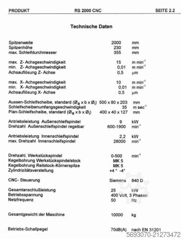 CNC-Schleifmaschine GEIBEL & HOTZ RS 2000 CNC