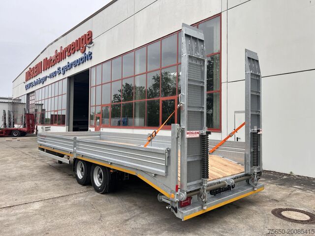 Low loader trailer Möslein TTT 11- 7,28 Neuer Tandemtieflader, 7,28 m Ladefläche