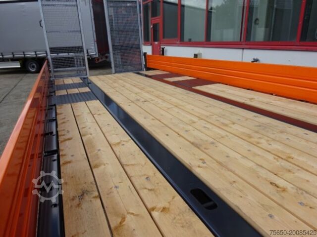 Low loader trailer Möslein TTT 11-6,2 BR Orange  Tandemtieflader mit breiten RampenNeufahrzeug