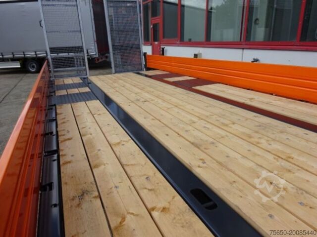 Low loader trailer Möslein TTT 13- 6,28 Orange  Neuer Tandemtieflader 13 t GG