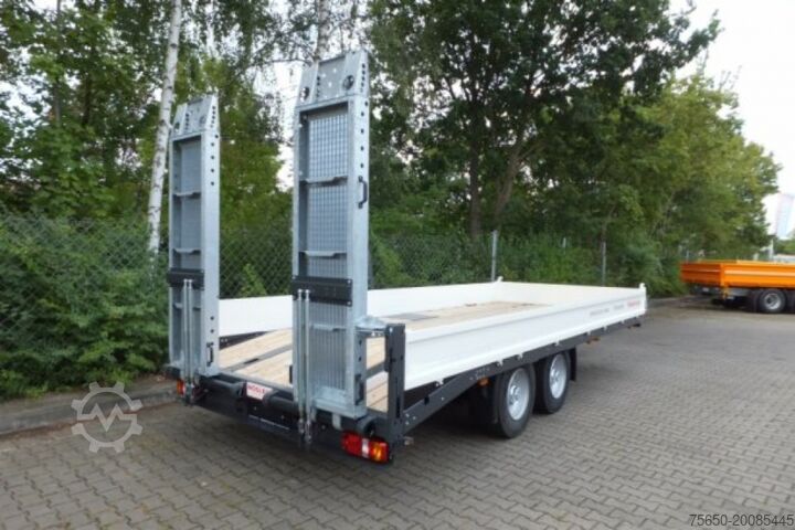 Low loader trailer Möslein TTT 13- 6,28 Weiß Neuer Tandemtieflader 13 t GG