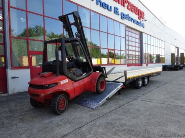 Tieflader Anhänger Möslein TTT 13 6,2 BR Weiß Neuer 13 t GG Tandemtieflader mit Breiten Rampen