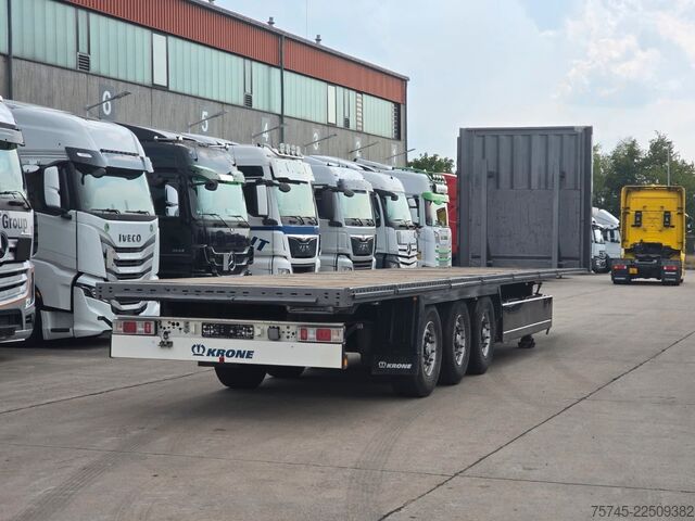 Working platform semitrailer KRONE SD * PLATEAU * BPW * 2X PALETTENKASTEN *