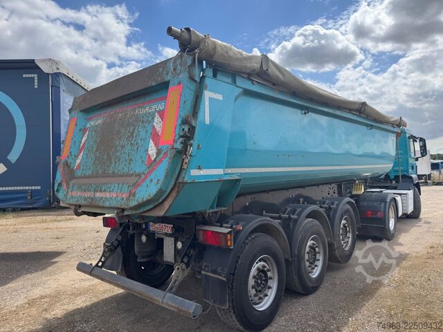 Tipper semitrailer SCHMITZ CARGOBULL SKI 24 SL, Luftachse