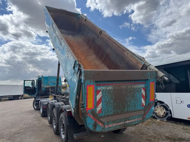 Tipper semitrailer SCHMITZ CARGOBULL SKI 24 SL, Luftachse