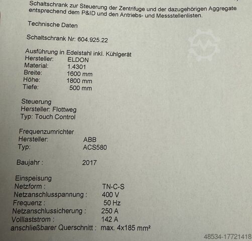 Decanter Flottweg C4E-4/454 D