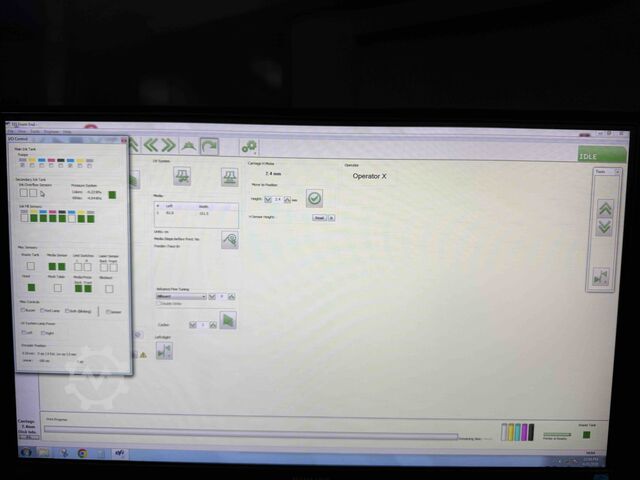 Digital print machine efi Vutek Pro32R + LED Rollprinter all 12 new Ricoh gen 5 Printheads