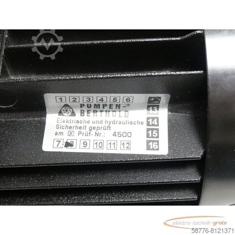 Control unit  Pumpen-Berthold CHI 4-60A-W-G-BQBE Universalpumpe SN:0795157