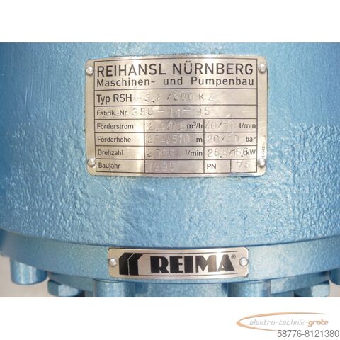 Control unit  Reihansl RSH-3.6 / 600 KZ Pumpe SN:358-11-95 - ! -