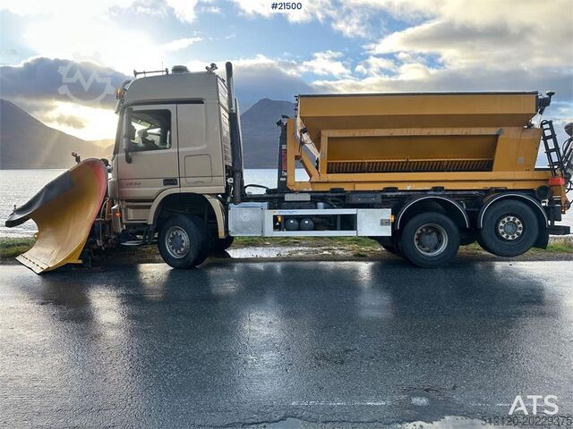 Hook arm system Mercedes-Benz Actros 2848 6x4 snow rigged hook truck w/ 20t hook