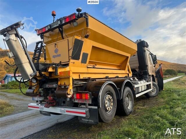 Hook arm system Mercedes-Benz Actros 2848 6x4 snow rigged hook truck w/ 20t hook
