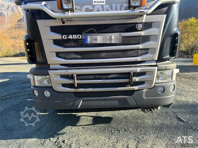 Tipper Scania G480 6x4 snow rigged tipper truck w/ two sets of t