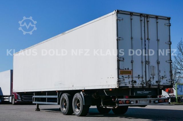 Box semitrailer SPIER SGL 290 Koffer Scheibenbremsen BPW-Achsen