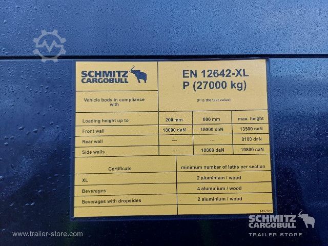 Open semitrailer with tarp Schmitz Cargobull Curtainsider Standard Getränke